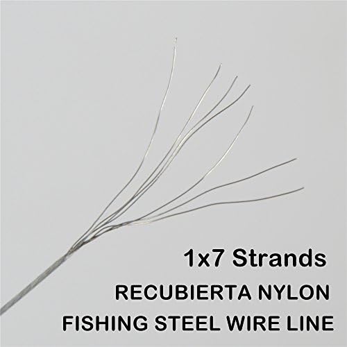 Линии за риболов со риболов од 100 метри 33lb, максимум напојување 7 жици Супер меки жица линии Покријте со пластичен водоотпорен дијаметар