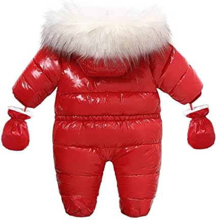 mmknlrm новороденче момче момче топло зимско снежно јакна облека патент густа скокање со аспиратор снег носење момче