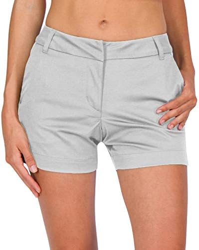Три шеесет шеесет женски шорцеви за голф 4 ½ инчи - Брзи суви активни шорцеви со џебови, атлетски и дише