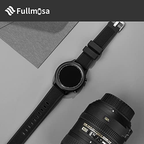 Силиконски ленти Fullmosa 22mm Нема празнини компатибилни за Samsung Galaxy Watch 46mm/Gear S3 Classic/Frontier, Fossil Hen's's Gen 6 44mm/Gen