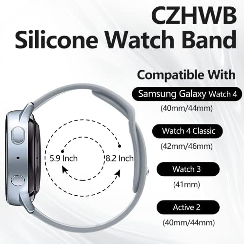 CZHWB Ноќта на вештерките, компатибилни со Samsung Galaxy Watch 40mm 41mm 42mm 44mm 45mm, силиконска лента за замена на шема 20мм за Galaxy Wacth