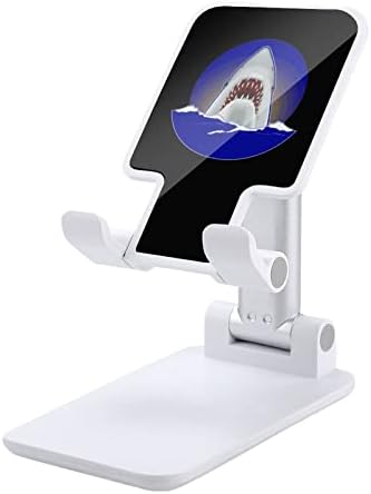 Одлична бела ајкула смешна преклопна десктоп мобилна мобилен телефон, преносни прилагодливи додатоци за биро
