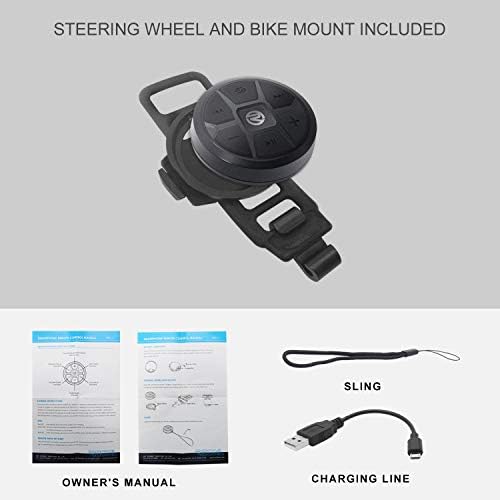 Повторете го водоотпорен Bluetooth Медиуми Копче за управувач Далечински управувач за автомобилски велосипед со моторни мотори со мотор,