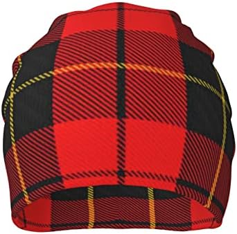 Mizibao Unisex Beanie Hat Scottish Clan Webster Tartan Claid Tarm Slouchy Plauchy Pleit Hap Headwear Подарок за возрасни