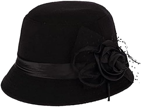 1920 -тите почувствуваа капи на куглари за жени модерни есенски зимски клочи капи на женски фустани црковни капи.