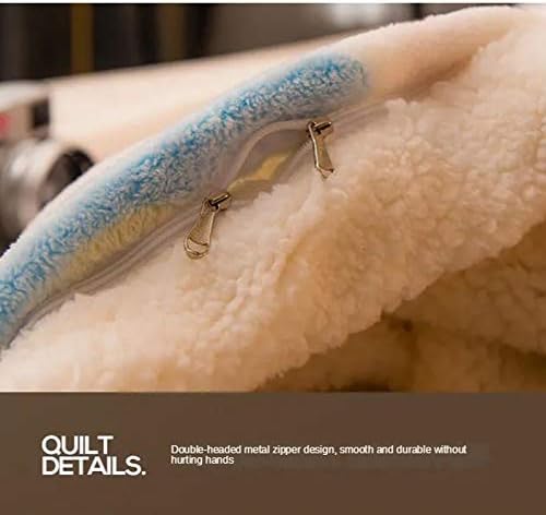 Uxzdx cujux двојно ќебе ватенка задебелен тери покриен со корално дремно ќебе фланел тенок ќебе за покривка на софа