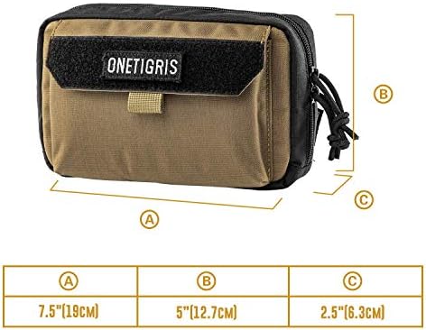 Организатор на алатка за алатка за молли со алатка за торбички Onetigris, со телефонски панел за џеб и лепенка