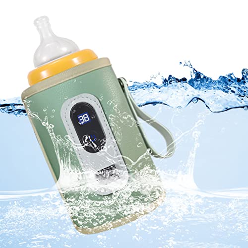 Брзо шише за бебиња, потопло, температура на ЛЦД -екранот што може да се прилагоди на прецизно загревање на водоотпорно USB преносно