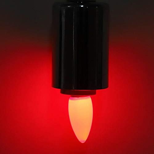 YDJoo LED Црвена Замена Сијалица 1w Црвена Боја Канделабри Светилки 110v Декоративна Ноќна Сијалица Е12 База Свеќа Светлина Сол Светилка