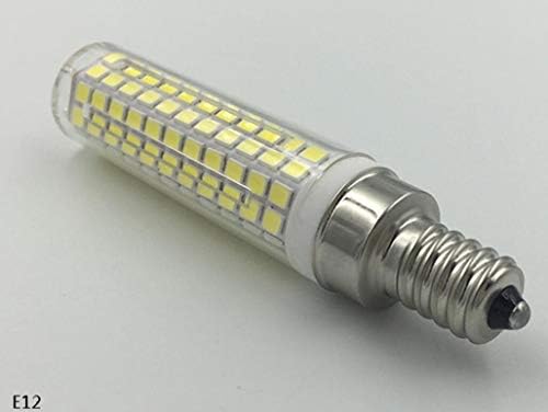 Е12 LED Сијалица Затемнета 10w12 Канделабри База LED Пченка Светлина За Домашно Осветлување, 136 LED 2835 SMD, Затемнети, Ладно Бело