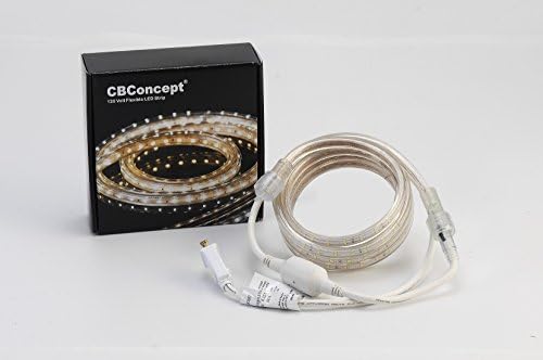 CBConcept UL наведен, 6,6 стапки, 720 лумен, 4000k мека бела, затемнета, 110-120V Flexible Flib LED лента за ленти, светлина