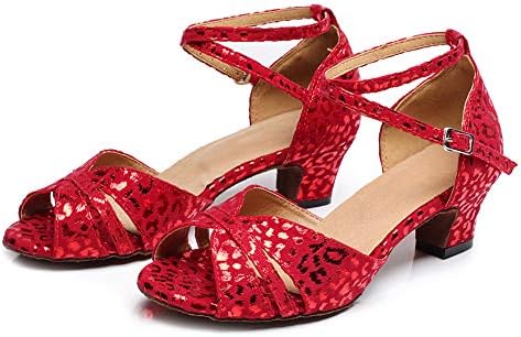 Чевли за танцување на хројл за жени латински танцувачки чевли жени салата Танго високи потпетици жени танцувачки чевли, QJW6187/6200