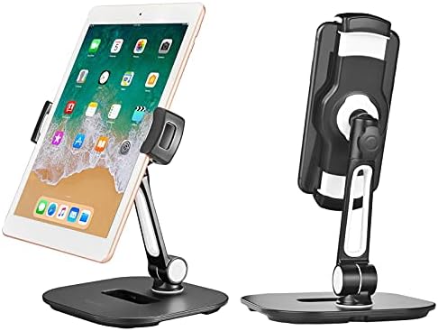 Држач за телефонски мобилен телефон Алуминиум за биро, биро за столбови компатибилен со iPad mini, iPad, iPad Air, 11 '' iPad Pro