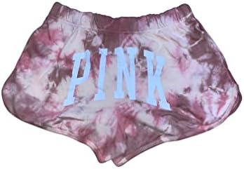 Викторија Сикрет Пинк криви шорцеви од полите со повеќе бои со боја големина големи нови