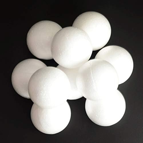 Valiclud 25pcs 7cm бела топчиња од пена мазна тркалезна топка деца DIY моделирање пена форма свадбена забава полистирен занаетчиски топки