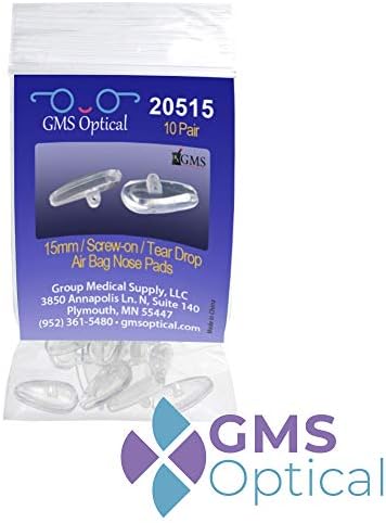 GMS оптички воздушни перничиња за завртки во носот за очила, очила за сонце и носење на очите -15мм