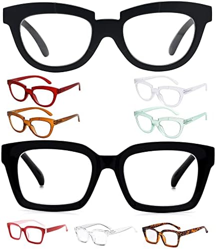 Eyekepper Заштедете 10% на 5 пакувања жени од половина месечина за читање очила и 4 пакувања преголеми читатели на плоштад +2,25