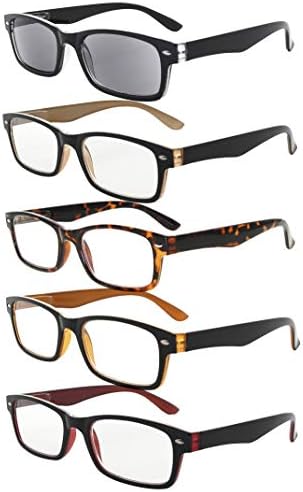 Очила Заштедете 10% На Комплет 5 Пакети Класични Црно-јасни Очила За Читање За Мажи и 5 Пакети Пролетни Шарки Читатели +0,50