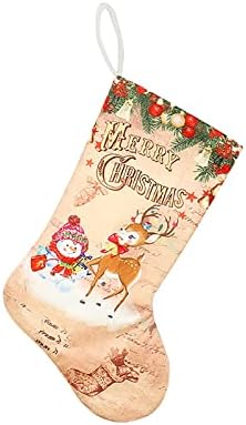 Божиќни чорапи мини чорапи Санта Кенди Подарок торба за украси за новогодишни божиќни божиќни топки