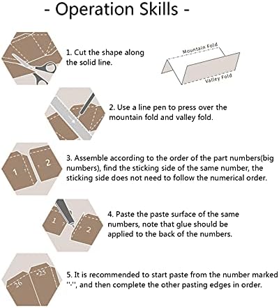 Wll-dp лисица на Месечината 3Д хартија скулптура уметност за декорација на wallидови реквизити рачно изработени оригами загатка DIY хартија