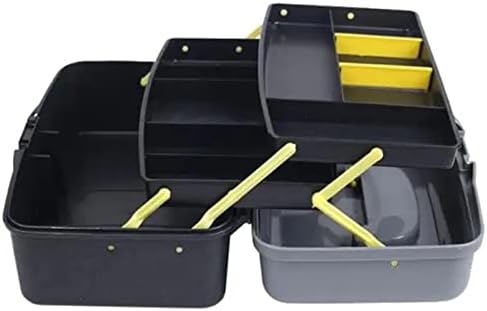 Комплет за алатки за алатки за пластична алатка за пластична алатка за пластична кутија со трислојни кутии за боење црна слика