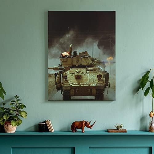 Прилагодено постер М2 пешадиско борбено возило Бредли М2 пешадиски борбени возила wallидни уметнички слики платно wallид декор дома украс