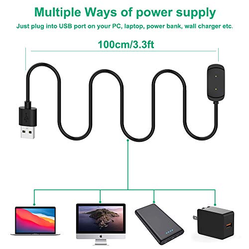 Кабел за полначи на Kissmart за Amazfit GTS GTR T-Rex, кабел за полнење со 3,3ft USB-кабел за Amazfit GTS GTR T-REX SMART WATE [3,3FT/1M]