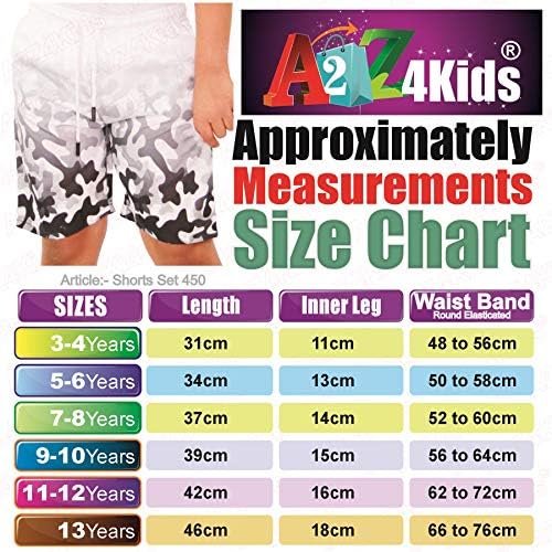 A2Z 4 Детски шорцеви градиент Контраст на бојата Два тона летна облека Активна облека Девојки момчиња на возраст од 5-13 години