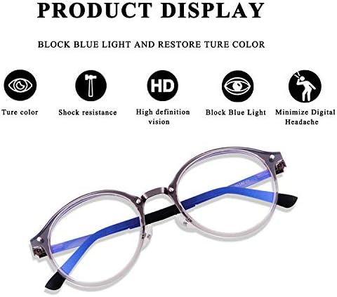 Лорини Блу Лајт Блокирање Очила Компјутерски Игри Очила Нерд Филтер Сини Зраци Очила