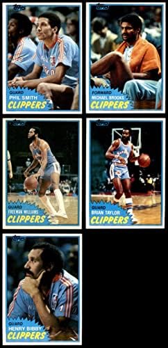 1981-82 Топс Сан Диего Клиперс скоро комплетен тим го постави Сан Диего Клиперс НМ+ Клиперс
