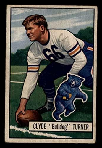 1951 Bowman 13 Clyde Turner Chicago Bears Dean's Cards 2 - Добри мечки