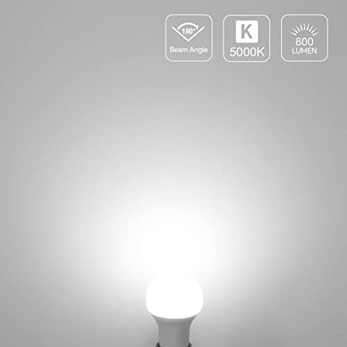 Пакет - 2 Предмети: А19 Е26 800 Лумени Дневна Светлина БЕЛА LED Светилки &засилувач; 4 Пакет GU10 Паметни LED Светилки