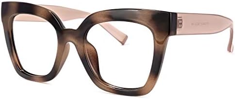 Vooglam квадратни сини светло блокирачки очила за жени анти УВ очила за очила Naila VFT0269
