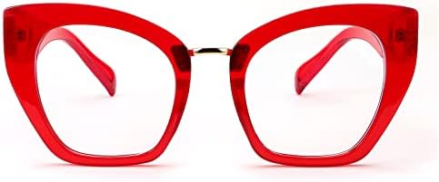 ПРЕГОЛЕМИ Очила За Блокирање На Сина Светлина Feisedy Retro Cateye Компјутерски Очила За Жени B4107