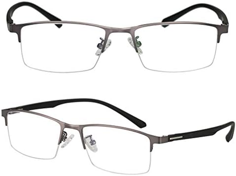 Фотохромни Очила За Читање,Поларизирани Очила За Сонце Со Метални И Смолести Леќи Со Половина Раб, Очила За Очи Против Ув Против