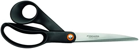 Fiskars Universal, Total должина: 24 см, квалитетни ножици на челик/синтетички материјал, една големина, црна боја