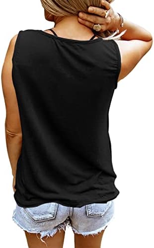 Saukole Women'sенски резервоар за јога без ракави, врвови со слатки печатени лабави вклопни вежбање маица за вежбање