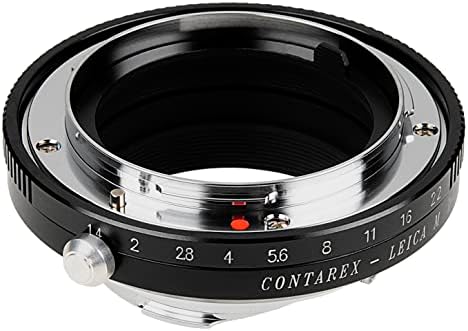 Адаптерот за монтирање на леќи Fotodiox Pro, Contarex леќи CRX-MOUNT на камерата на Leica M-Series, Declicked Aperture со Leica 6-битно М-кодирање,