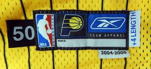 2004-05 Индиана Пејсерс празна игра издадена злато Jerseyерси 48 DP31838 - користена игра во НБА