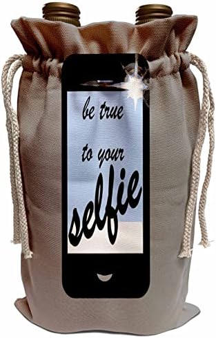 3drose Бидете верни на вашите апликации за фотографии со паметни телефони со селфи - торби за вино