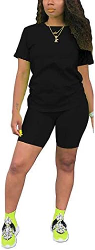 Топски жени 2 парчиња спортска облека за шорцеви за кошули со џогер каросери
