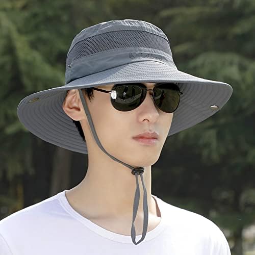 Сонце капа за мажи Отворено широко водоотпорен водоотпорен водоотпорен буни за дишење ладење капа за пешачење за кампување