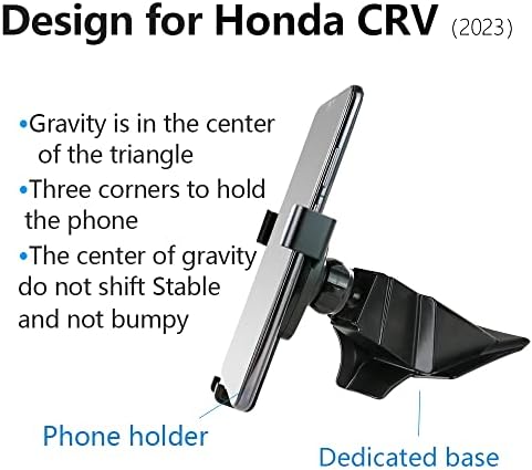 Lunqin Car Телефонски држач за Honda CRV CR-V 2023 Автоматски додатоци за навигација за внатрешни работи за внатрешни работи, мобилен