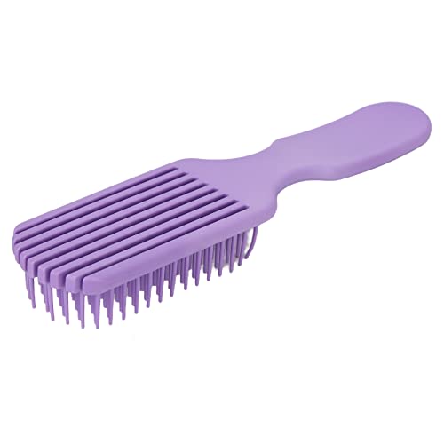3 парчиња четка за коса за сите влажни сува коса, анти -статичка четка за коса виолетова шуплива широка заби пластична анти -статичка