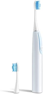 DNG Професионална електрична звучна четка за четки за заби, за полнење на ултра белење на заби, четка за заби со 2 дупки за замена на