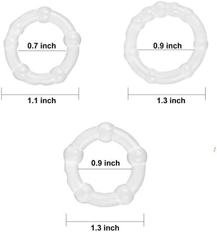 Поставени прстени со силиконски петел 3 парчиња, сет на прстенести прстенести прстенести прстенести прстенести прстенести прстени