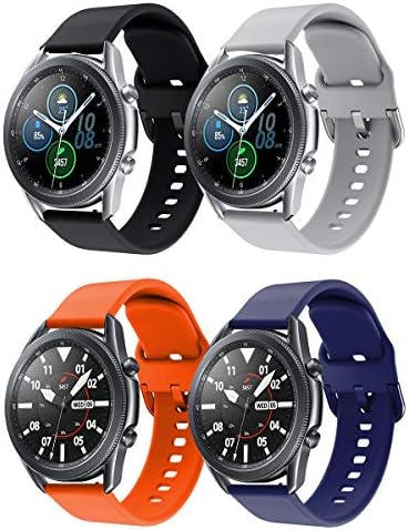 Госет Бендови Компатибилен Со Samsung Galaxy Watch 3 45mm, 22mm Силиконски Жица Бравата Ремен За Samsung Galaxy Види 3 45mm Паметен Часовник