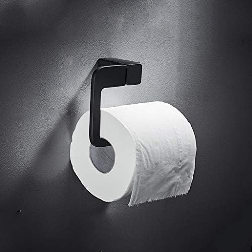 Yfqhdd Бања, држач за тоалетна хартија, не'рѓосувачки челик мат црно ткиво хартија држач за монтирање wallид