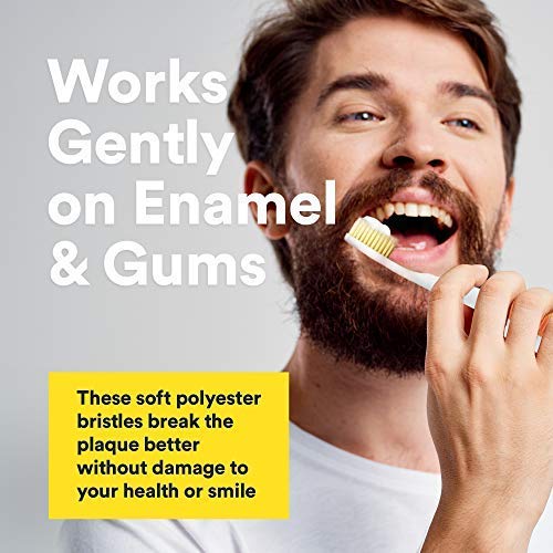 Уставачи на уста - Прирачни четки за заби - Чисти заби за семејство - 4 брои - Сребрена влакнест - измислена од доктор Плотка