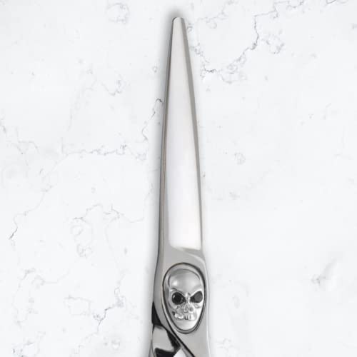 Саки тачи Череп Завртка Бербер Ножици/Ножици - 6 Инчен Професионален Бербер Коса Ножици За Мажи-Јапонски Челик